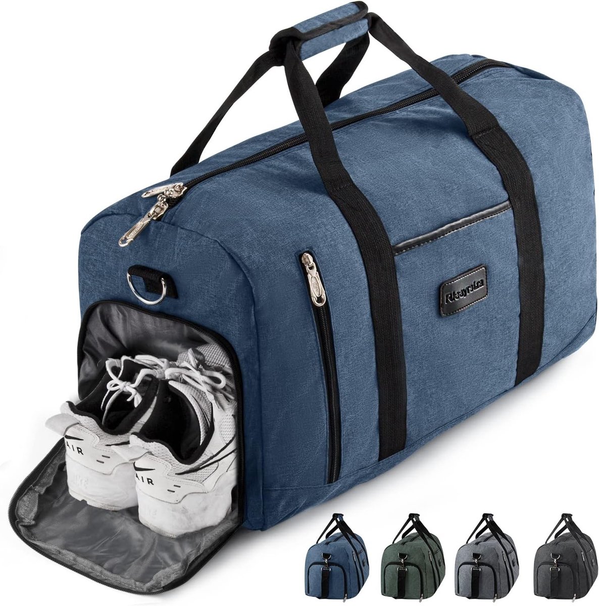 Sporttas - Blauw - 39L - Waterdichte Sporttas met Schoenenvak - Voor Unisex
