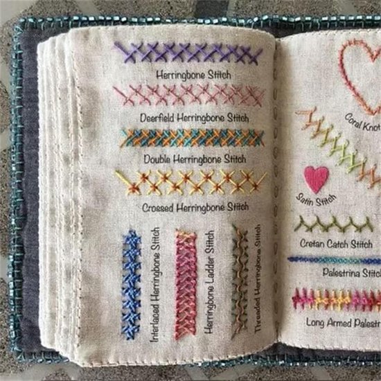 Naaiboek Borduursteken - Steekboek Handleiding - Huisdecoratie Verfraaien - Losbladig Ontwerp - N.v.t. - N.v.t. — afbeelding 4