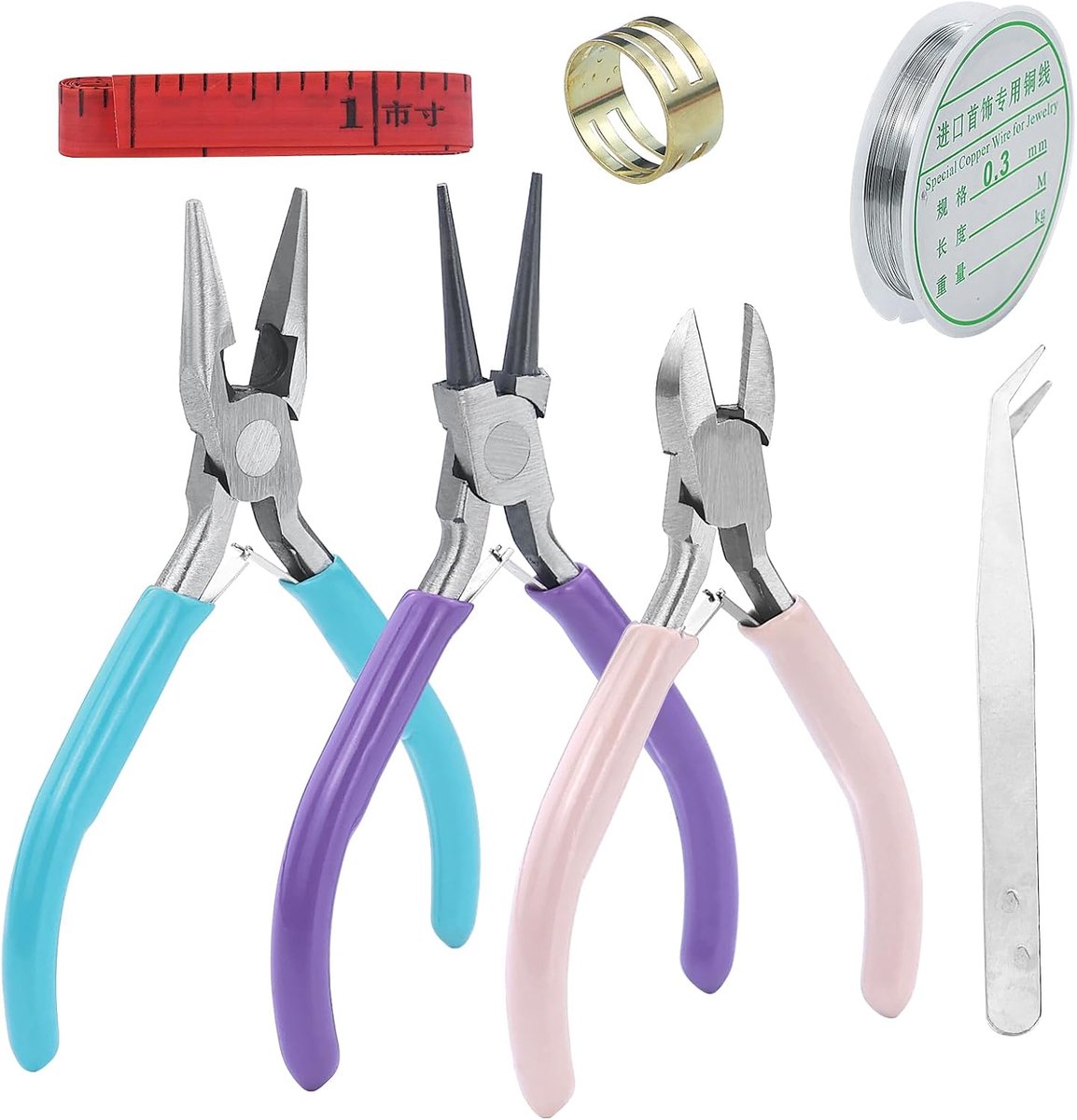 Sieradenmaak Gereedschap Set - Tangenset Kralen Maken - Sieraden Repareren Maken - 3 Soorten Tangen - 20 cm