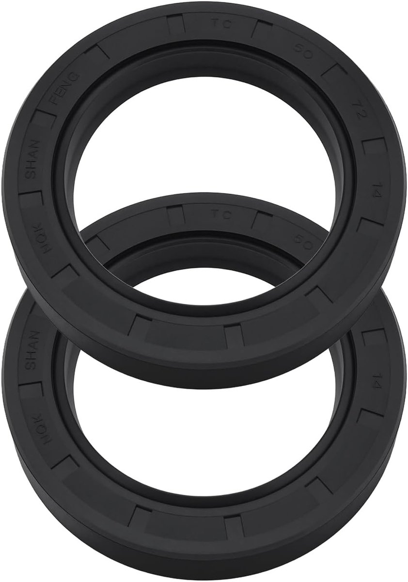 SnelShoppen - 2Pcs Vooras Olie Seal 6A320-56220 Geschikt voor Tractoren B7400HSD B7500D B7500DTN 72x50x14mm Hoogwaardige Sluitingen