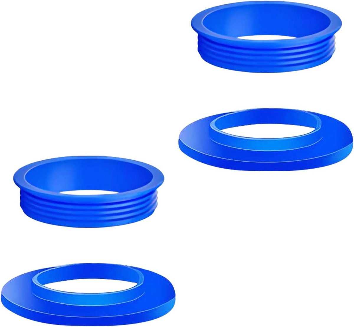 SnelShoppen - 4 Stuks Silicone Afsluitringen met Binnen Diameter 32mm - Duurzame Keuken Accessoires voor Luchtdichte Verpakking - Perfect voor Bewaren