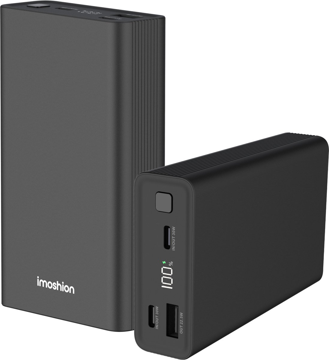 imoshion Powerbank 20000 mAh 30W Snellader Zwart