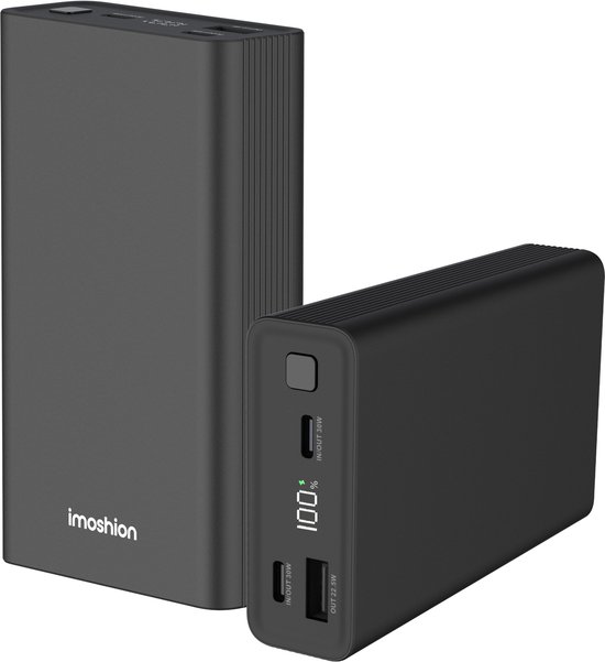 imoshion Powerbank 20000 mAh 30W Snellader Zwart