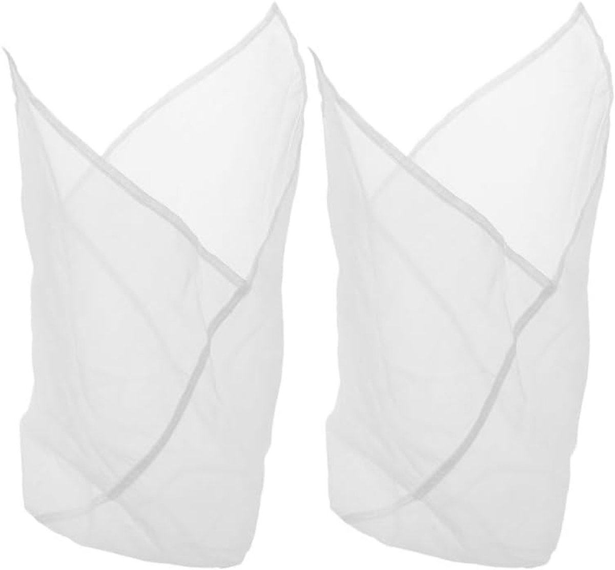 SnelShoppen - Set van 2 Stoomzakken, Herbruikbare Rijstkoker Zak van Robuust Stof, Fijn Gaas Kaasdoek, Geschikt voor Stoommanden en Thuiskeuken
