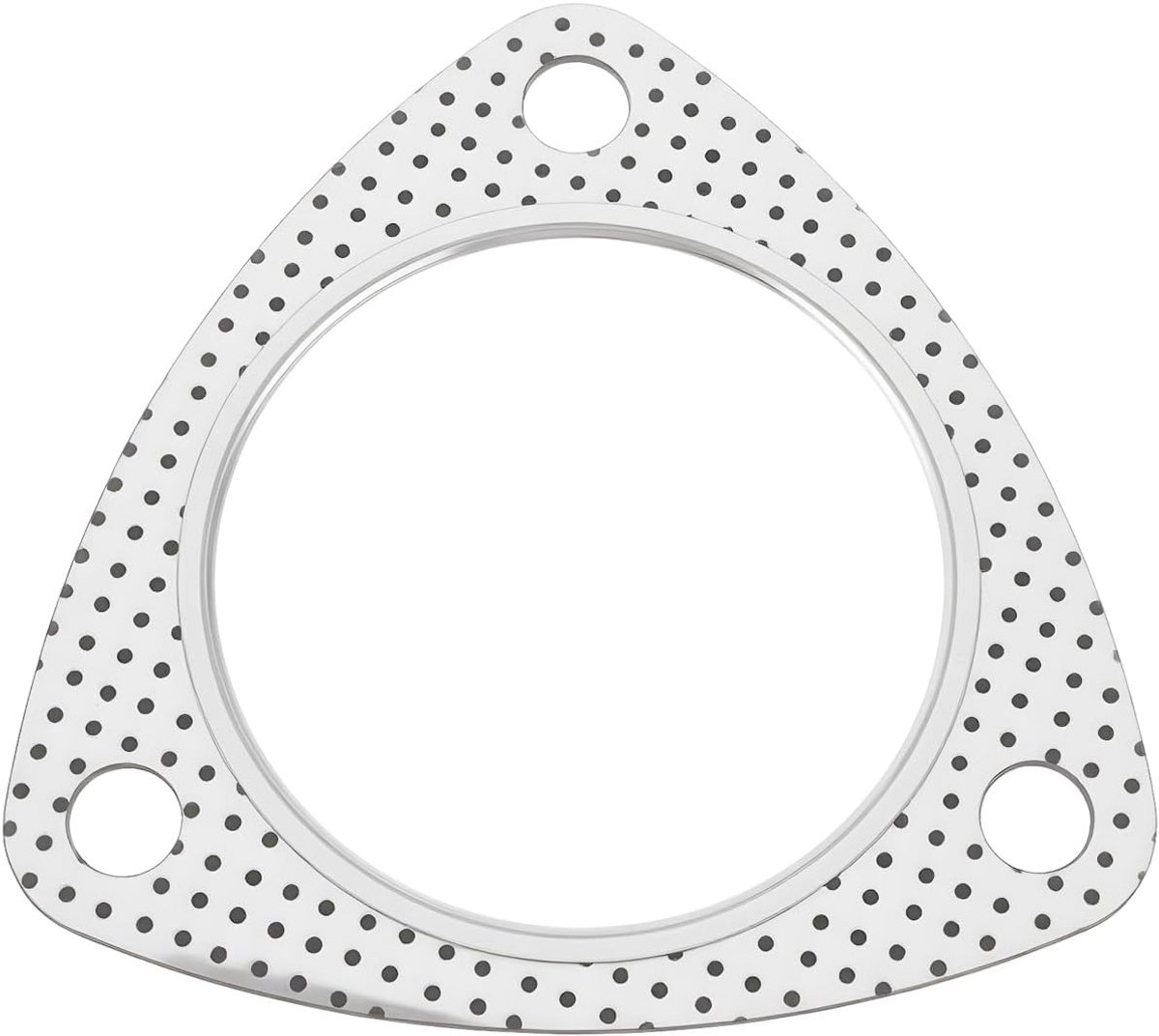 SnelShoppen - 2.75" Downpipe Uitlaat Flenspakking 71mm Drie-Bout Verbindingen, Hoog Temperatuur, Dikke Metaal, Versterkte Constructie, Veilig en Duurz