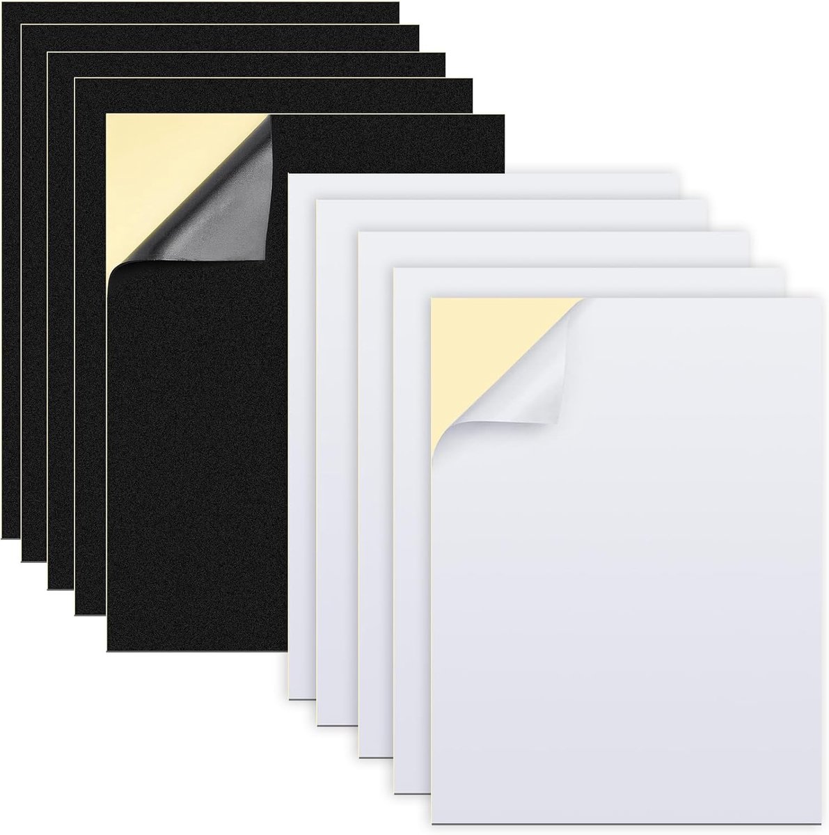 SnelShoppen - 10 Stukken Zelfklevende Foam 300 x 200 x 3mm Dikte Gesloten Cellulaire Neopreen Rubber Bladen EVA Foam Pad Mat voor Meubels, Geluidsisol