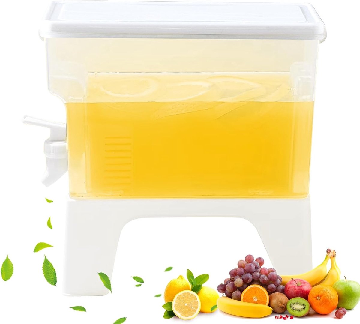 Drankdispenser met Tapkraan - Transparant - 3,5 Liter - Voor Koelkast en Keuken - Voor Feesten en Bruiloften