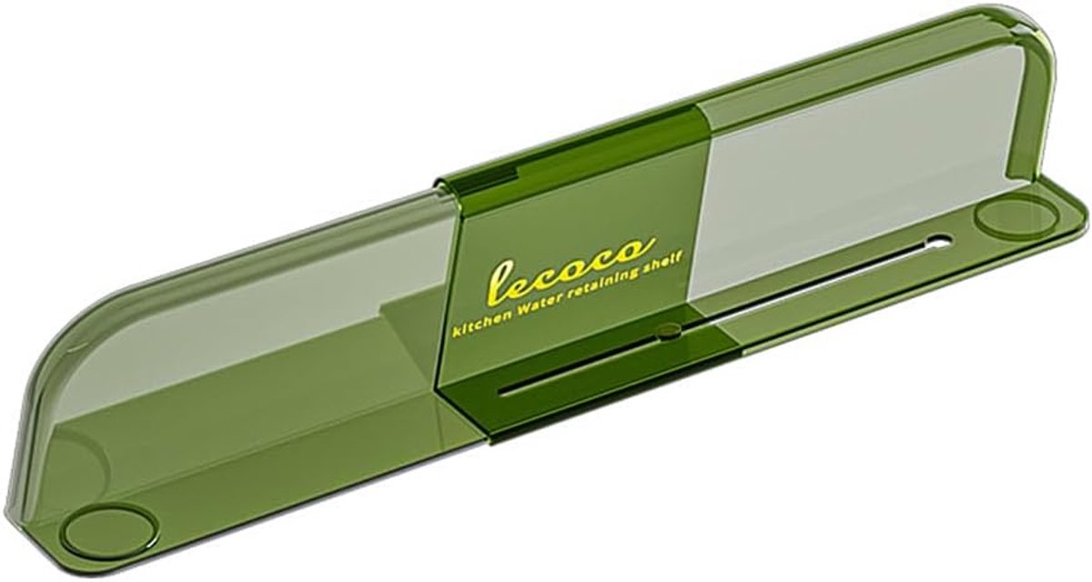 SnelShoppen - MiOYOOW Siliconen Spoelbak Splash Guard, Uittrekbare 32-51.5cm Spoelbakrand Bescherming, Antispat Bescherming voor Keuken en Badkamer