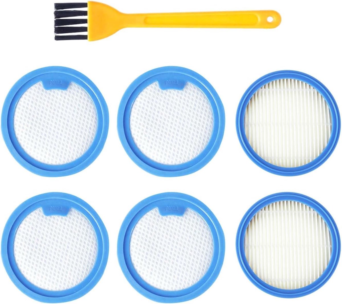 SnelShoppen - ASKW5 Filter Set - 2 Fijnstoffilters en 4 Wasbare Prefilters voor AEG Serie 7000 Draadloze Stofzuigers - Ideaal voor Optimale Stofverwij