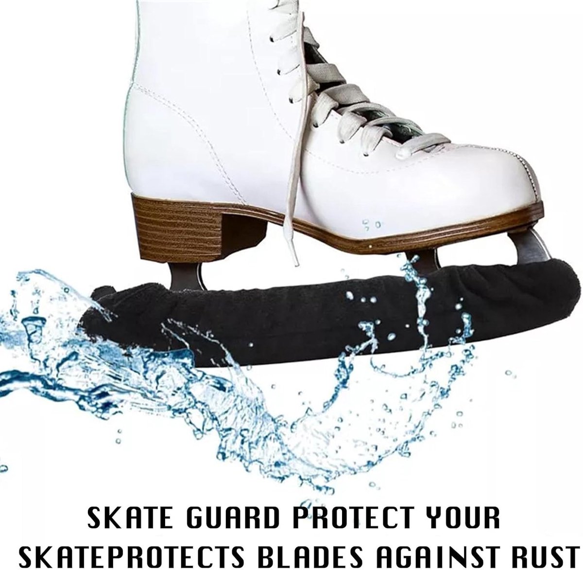 SnelShoppen - 1 Paar Elastische IJs Skate Beschermers met 1 Schouderband voor Ski-schoenen, IJs Schaats Beschermers, IJs Schaats Guards, Figuren Schaa
