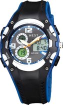 West Watch - multifunctioneel klassiek kinder / tiener horloge - Model Sky - blauw/zwart