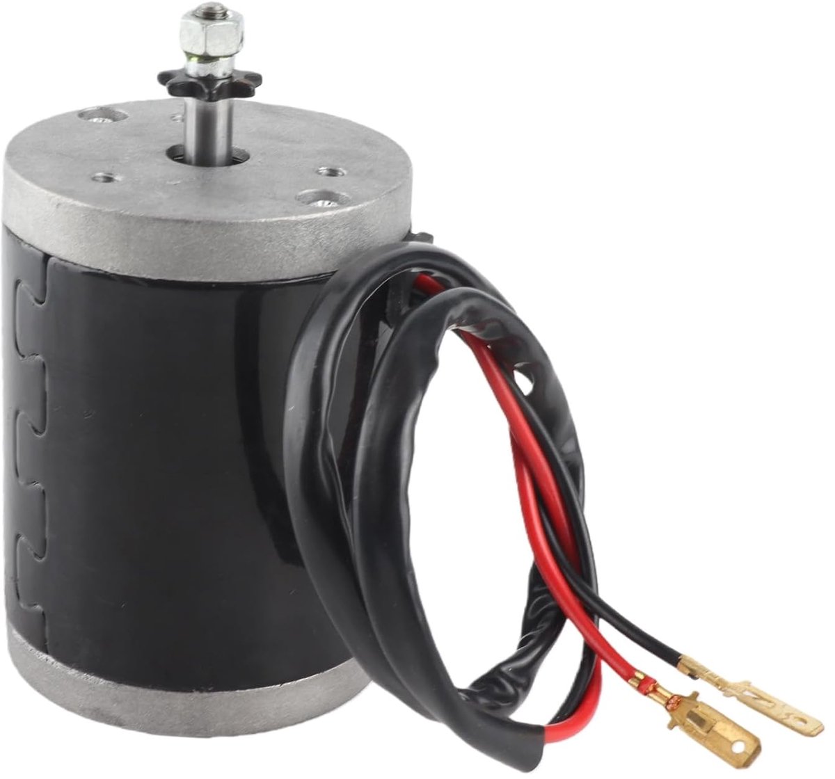 SnelShoppen - 12 V DC Motor, My6812 Kleine Hoge Snelheid Borstel Motor, 120 W met Toebehoren voor Elektrische Scooter, Metalen Pulley Ontwerp