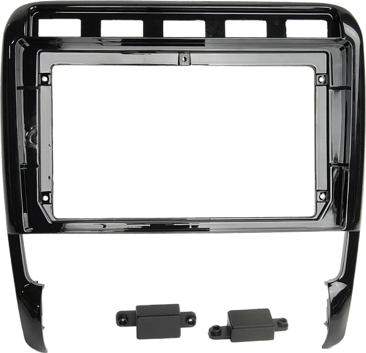 9" paneel Porsche Cayenne (9PA/955) 09/2002-02/2010 zwart