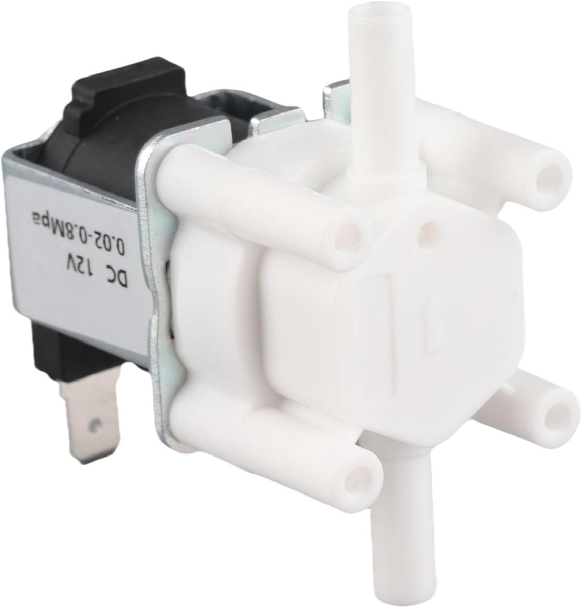 SnelShoppen - NC Solenoïde Waterklep Elektrische Magnetische Ventiel 12V Inlaat Waterstroom Schakelklep van Hoogwaardige Kunststof en Messing voor Wat
