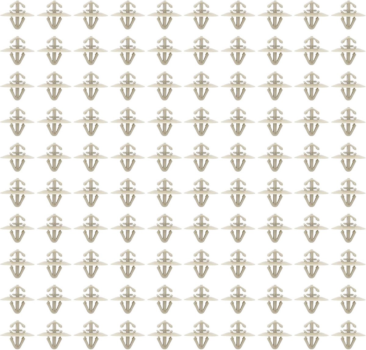 SnelShoppen - 100 Stuks Decoratieve Clips voor Deurframe, Vervangende Trim Clips voor Buitenste Deurstrepen, Makkelijk Te Installeren Voor Vivaro-A 20