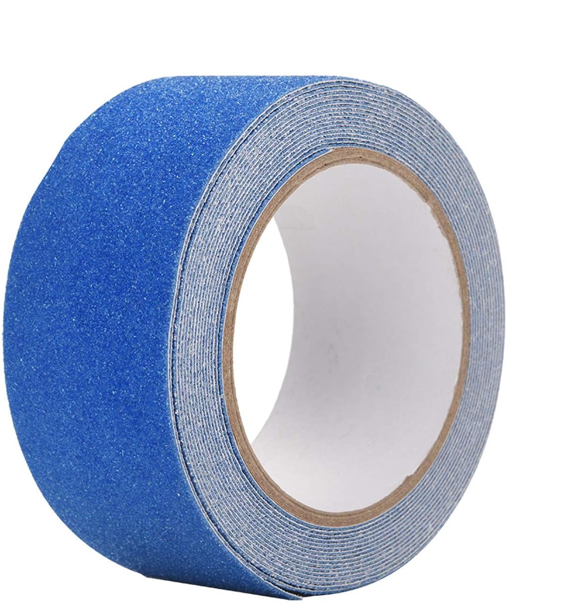 SnelShoppen - Kleurige antislip tape voor veilige decoratie op trappen (blauw) - PVC materiaal met quartz zand oppervlak, water- en oliebestendig, ges