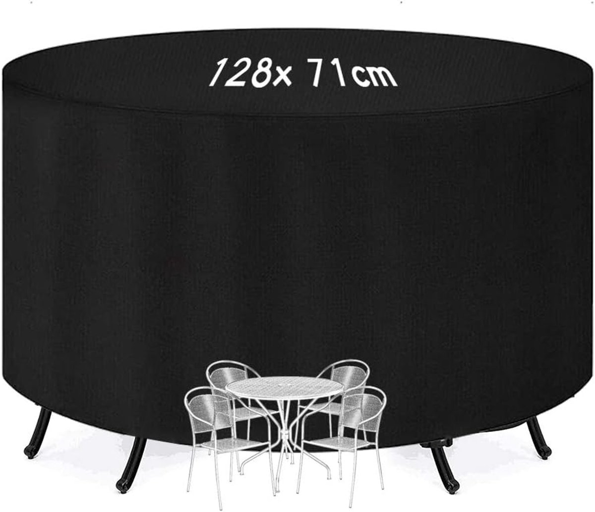 Tafelhoes rond 210D - waterdicht Oxford materiaal - winddichte trekkoord - bescherming tegen UV-straling - ShopVlot