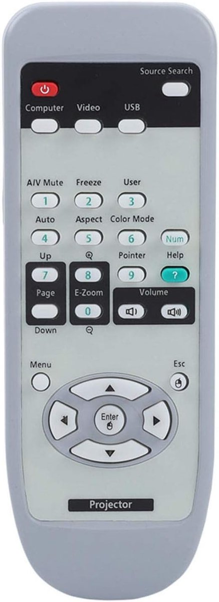 Remote Control Replacement Universal Projector Remote Control for Projector White - ShopVlot