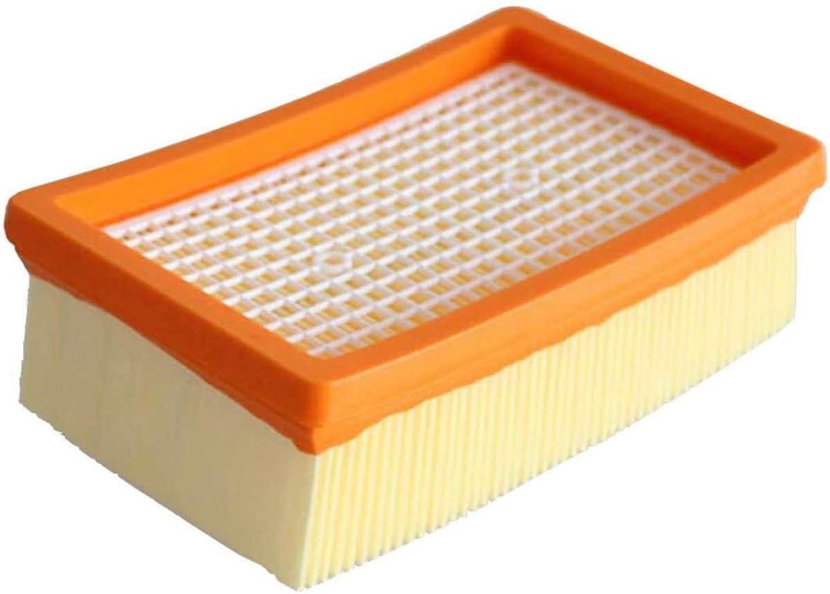 SnelShoppen - Flat Vouwfilter voor Kärcher Multifunctionele Piston MV & WD 4 tot MV & WD 6 - HEPA Filter voor Stofzuiger MV4, MV5, MV6, WD4, WD5, WD6