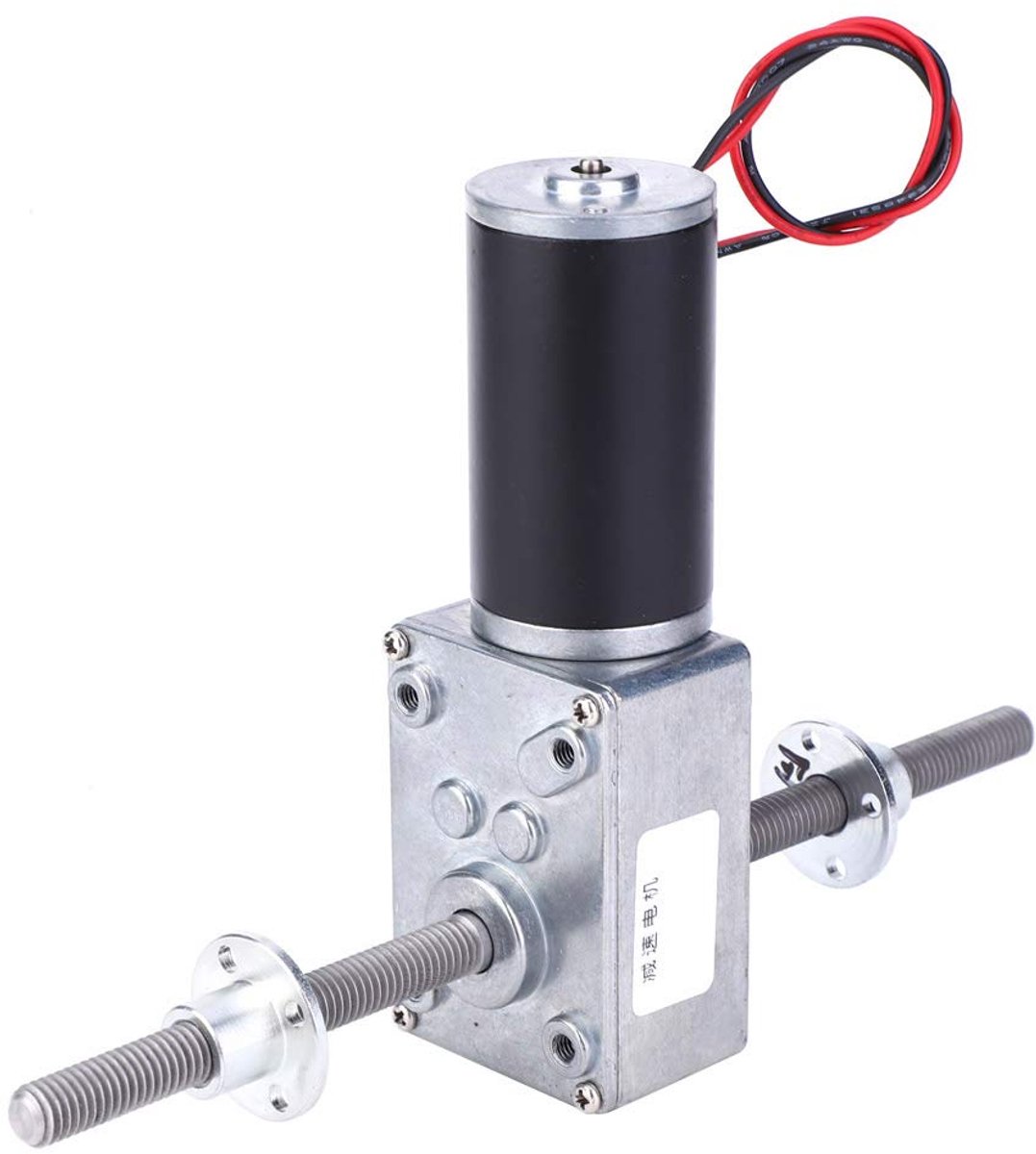 SnelShoppen - Wormwielmotor Coaxiaal M8 Geared Motor met Draadversnelling (Reduceratieratio 50) voor Precisie en Kracht