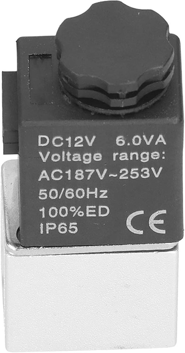 SnelShoppen - 2-weg solenoïdeventiel met 2 posities Normaal open, Duurzaam Aluminium, DC12V, Voor Tuin, Keuken en Industrie