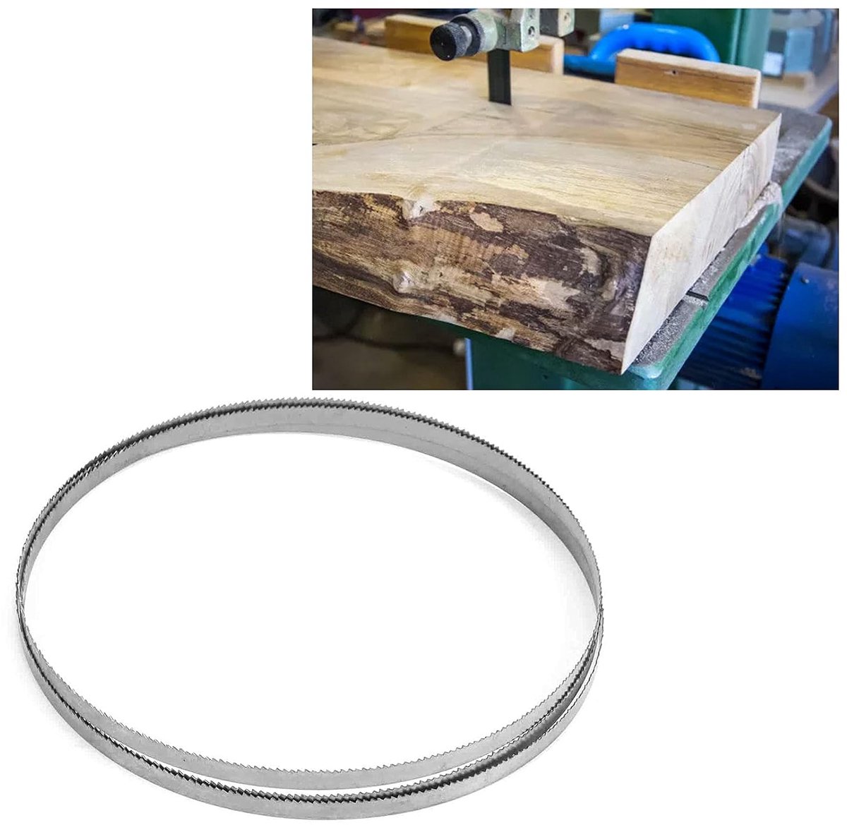 SnelShoppen - Bandzaagblad 1425 x 6.35 x 0.35 mm, Metaal Band Saw Blade voor Circulaire en Gebogen Sneden, 6T SK5, Duurzaam en Robuust