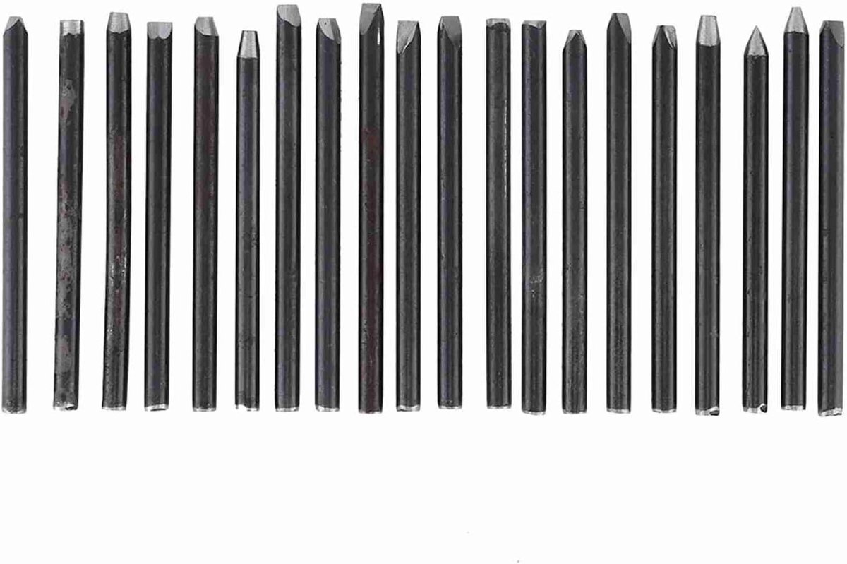 SnelShoppen - Chisel Gereedschapset voor Sieraden, 20 Stuks, Duurzaam en Stevig, Hoogwaardige Materialen voor DIY Handgemaakt Sieraden, Goudsmid Tools