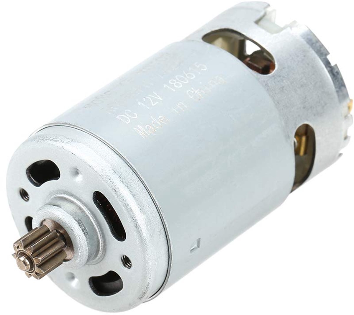 SnelShoppen - Motor 12V, Industriële DC Motor met 9 Tanden, 90W Hoog Koppel, Geluidsarm, Geschikt voor Booraccessoires, Compact en Krachtig