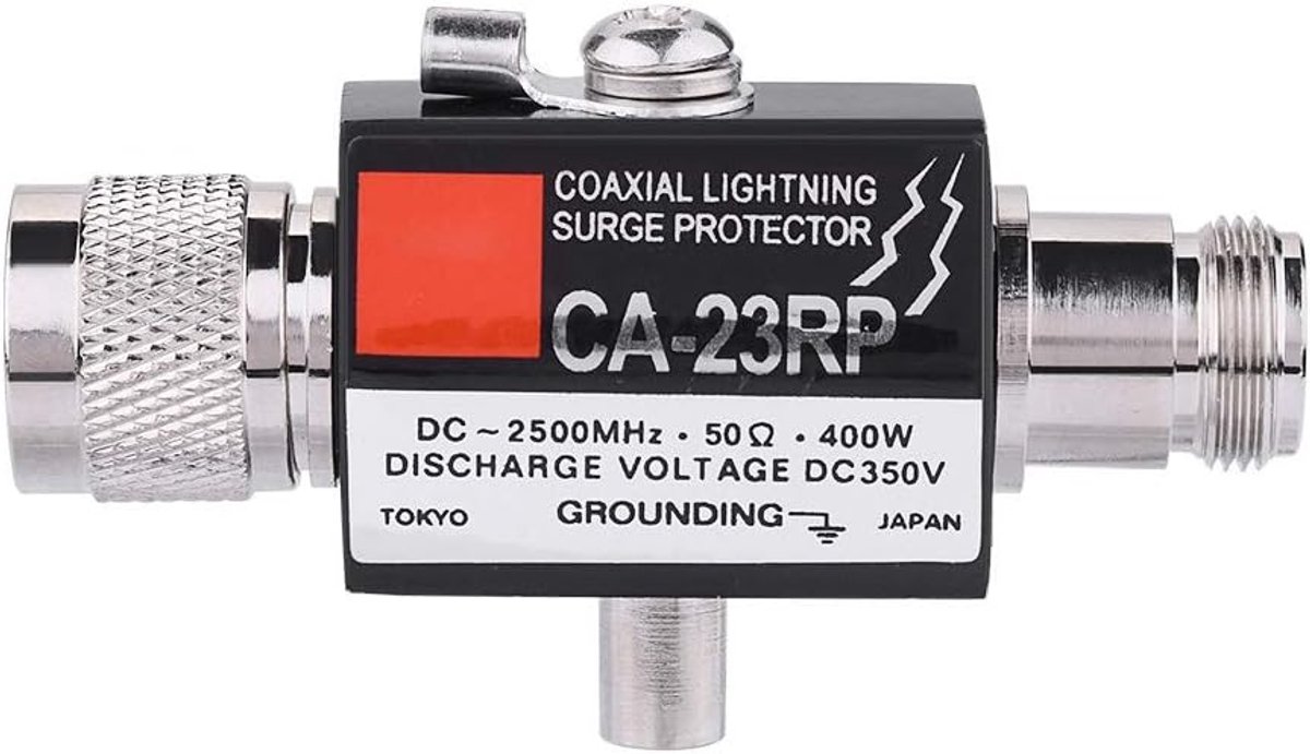 SnelShoppen - Diyeeni Coaxiale Bliksembeveiliging, N-Plug naar N-Bus, 400W Breedband Bliksem Arrester voor Bescherming van Transceiver en Ontvanger