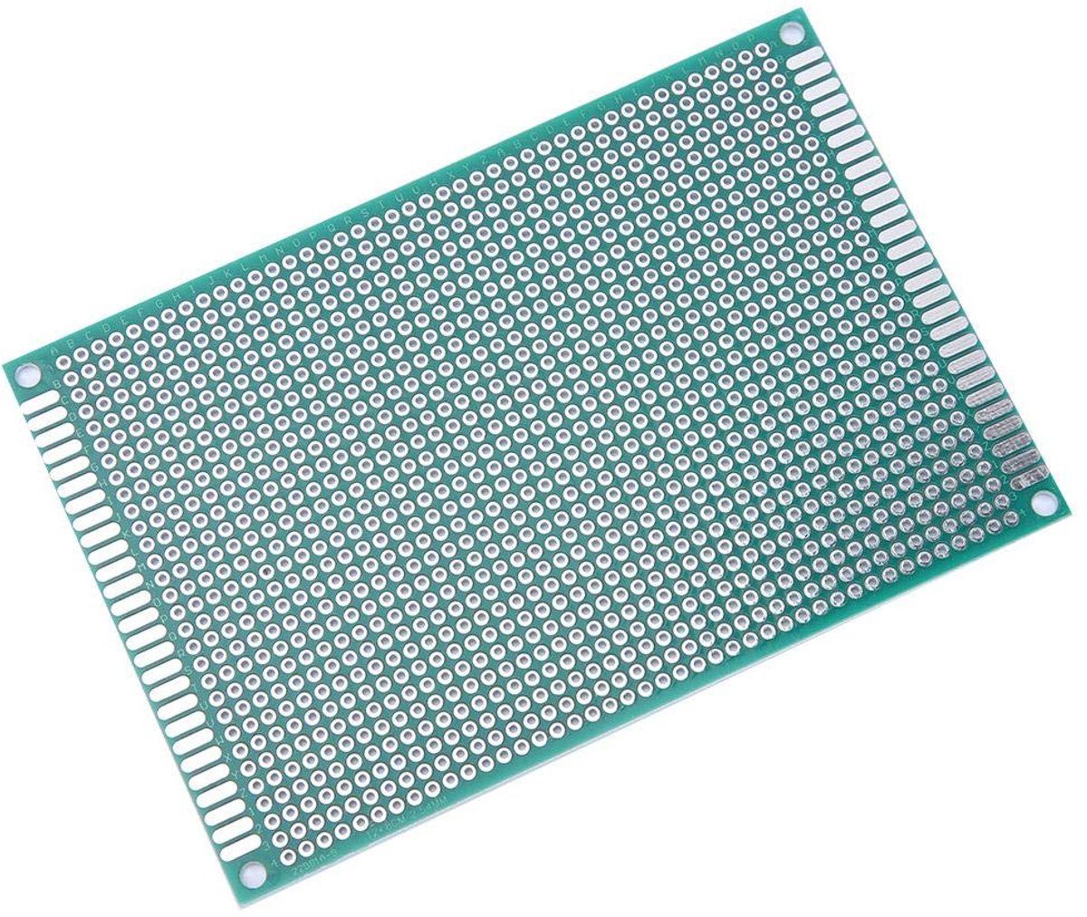 SnelShoppen - Breadboards Dubbelzijdige PCB Geolied Circuitbord 8 x 12 cm - 10 Stuks - Voor Elektronica en Hobbyprojecten