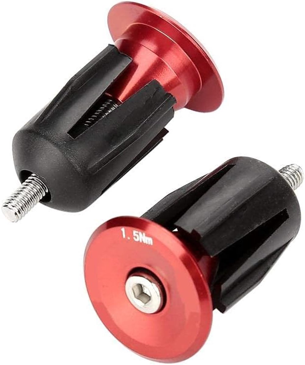 SnelShoppen - Handlebar Einde Caps voor Fietsstuur - Aluminium Legering - Duurzaam en Lichtgewicht - Voor Racefiets en Mountainbike - 2 Stuks