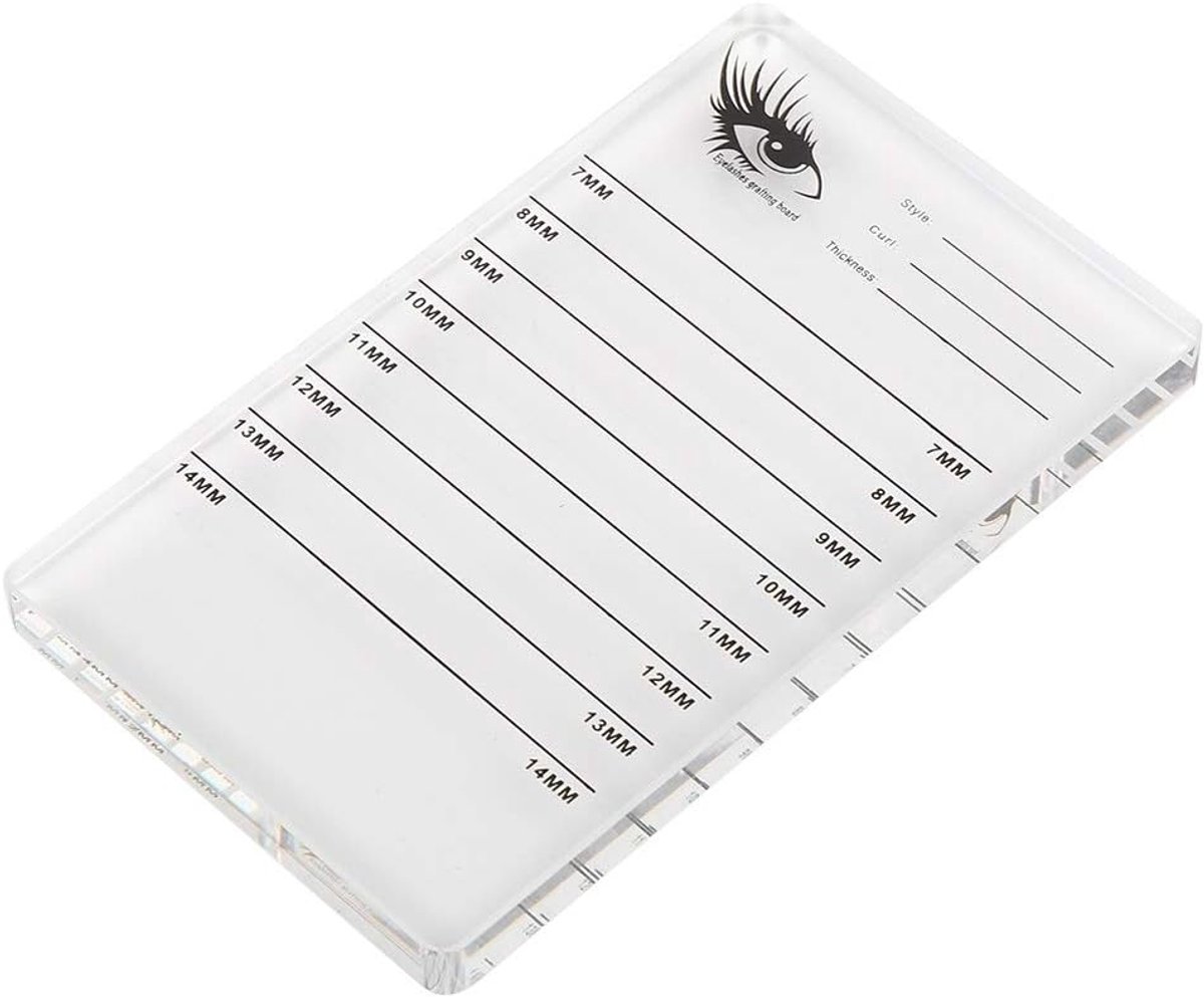 SnelShoppen - Eyelash Grafting Board voor Wimperextensions, Professioneel 7mm tot 14mm Acryl, Duurzaam en Corrosiebestendig Wimper Applicatie Tool