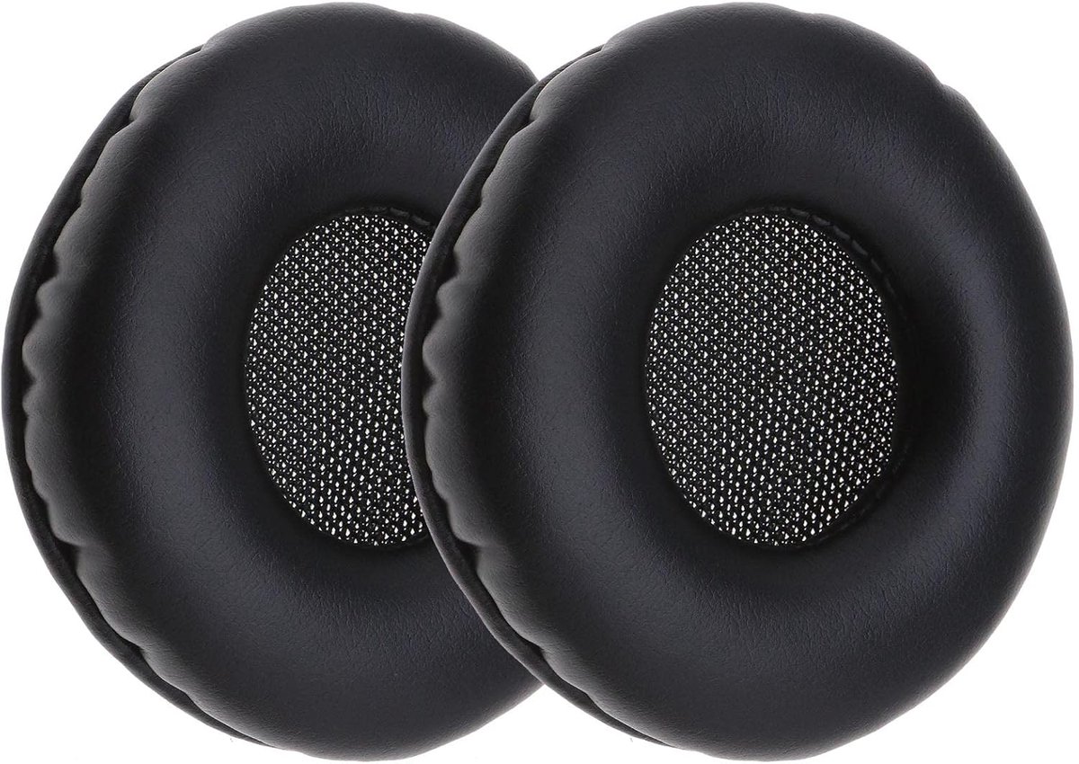 SnelShoppen - 1 Paar Earpads Vervangende Oorkussens Leer Geheugenfoam Geschikt voor AKG K518 K518DJ K81 K518LE Hoofdtelefoon Zwart