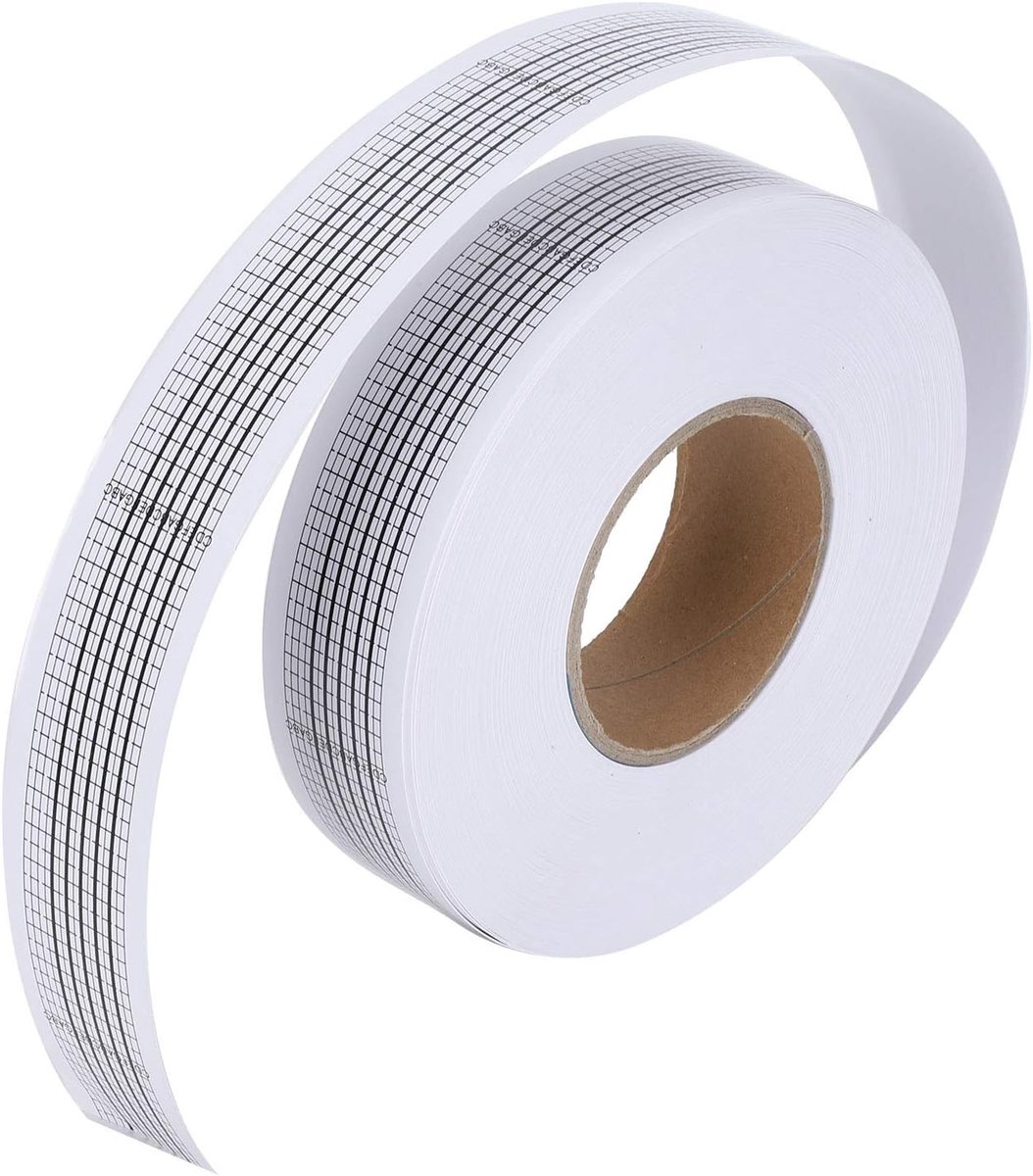 SnelShoppen - 50M Lege Muziek Rolletjes voor DIY Muziekdozen - 15/30 Noten Music Sheet Tape voor Creatieve Klussers en Muzikanten - Perfecte Cadeau Id