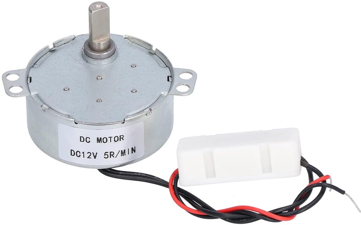 SnelShoppen - DC Motor 12V 5RPM CCW/CW 2 Draad Generator Motoren Hoge Snelheid Laag Geluid Ronde As voor Huishoudelijke Apparaten