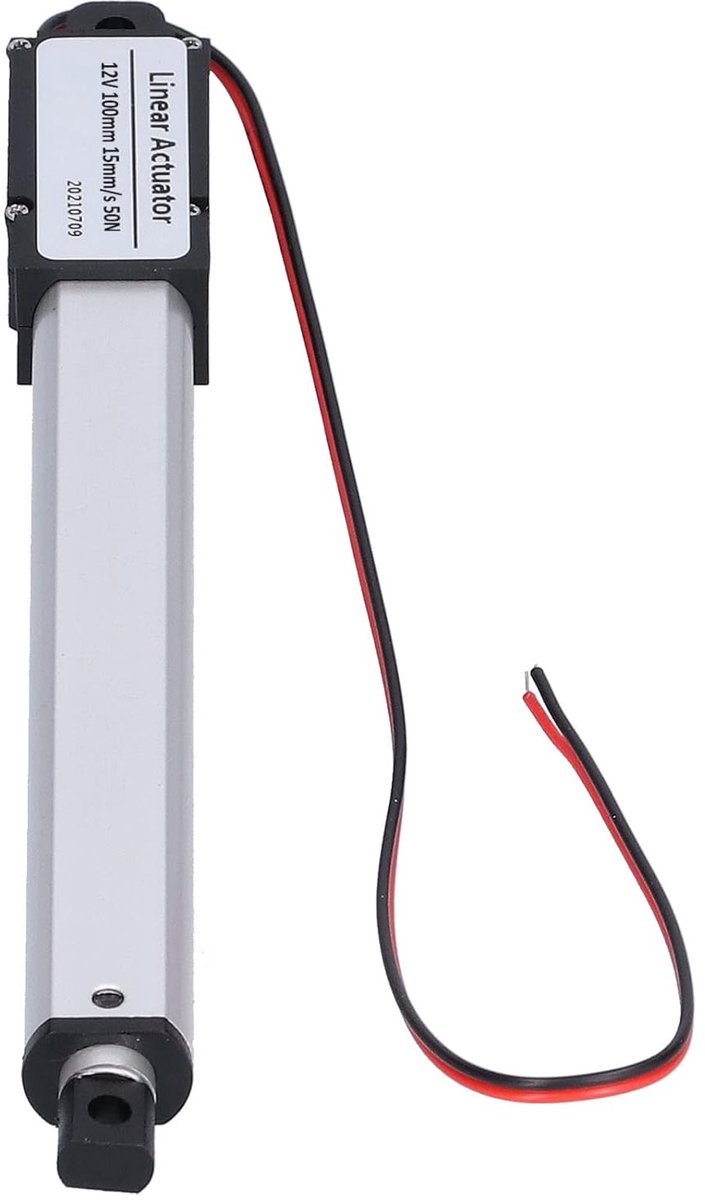 SnelShoppen - DC 12V 100mm Lineaire Actuator, Elektrische Mini Lineaire Actuator met Interne Eindschakelaar, Laag Geluid, Voor Industrie en Landbouw