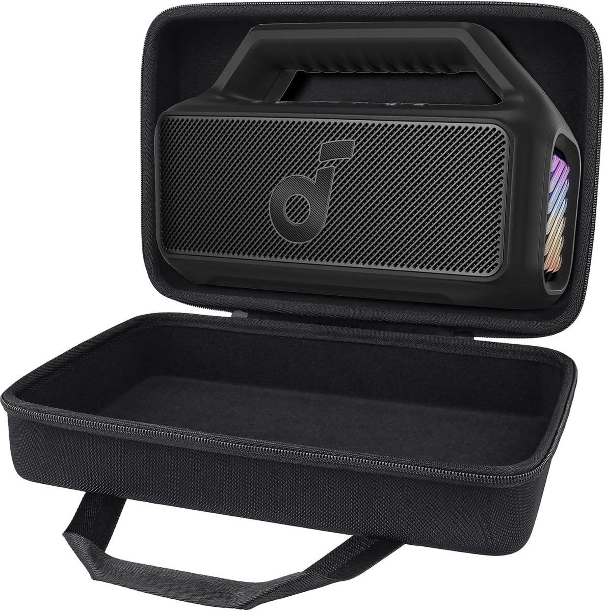 SnelShoppen - Hard Travel Beschermcase voor Anker Soundcore Motion Boom 2 Luidsprekers - Draagbare Beschermhoes voor Buiten, Perfecte Pasvorm, Stevige