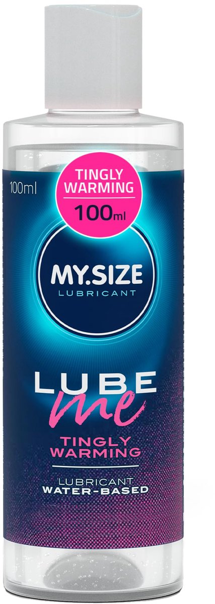 MY.SIZE Lube Me Premium Glijmiddel Tingly Warming 100 ml I Glijmiddel verwarmend, tintelend & geurloos I Glijmiddel op waterbasis I Glijmiddelgel geschikt voor toys & latex condooms