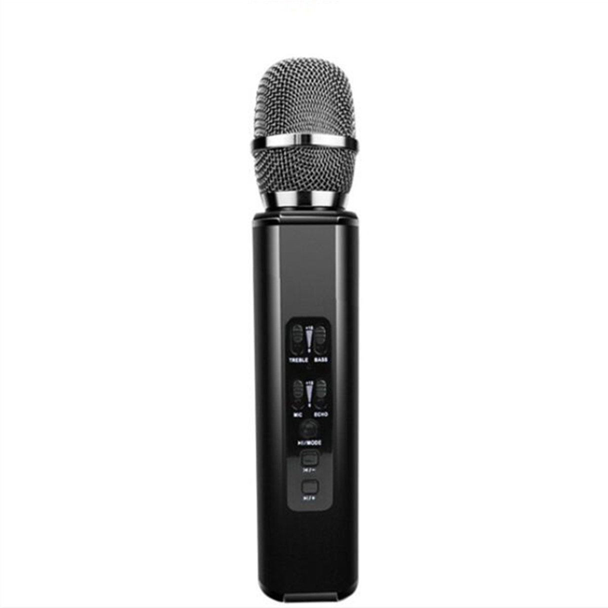 VocalPro Karaoke Microfoon – Draadloos met Ingebouwde Speaker – Bluetooth – Treble & Bass – Echo – 3W – Zwart K6