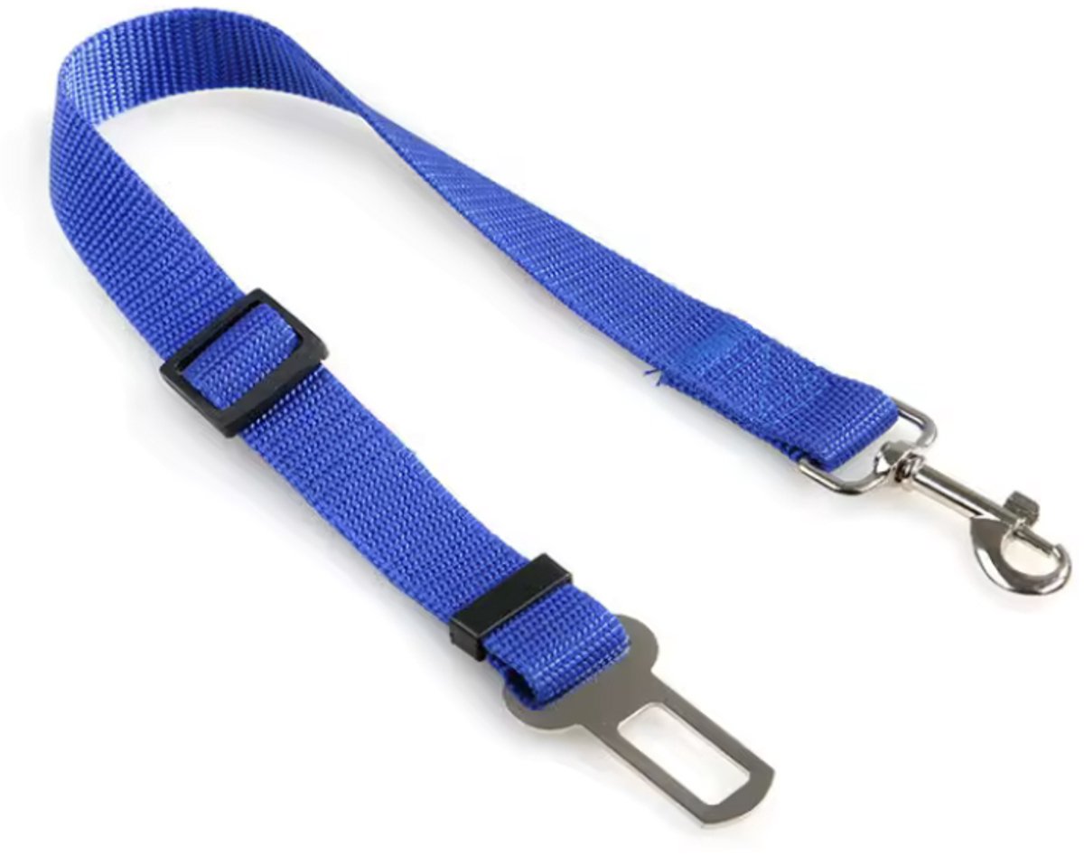 Autogordel voor honden - Hondengordel - Blauw - Hondenauto veiligheidsgordel - Verstelbaar - 1 stuk - CHPN