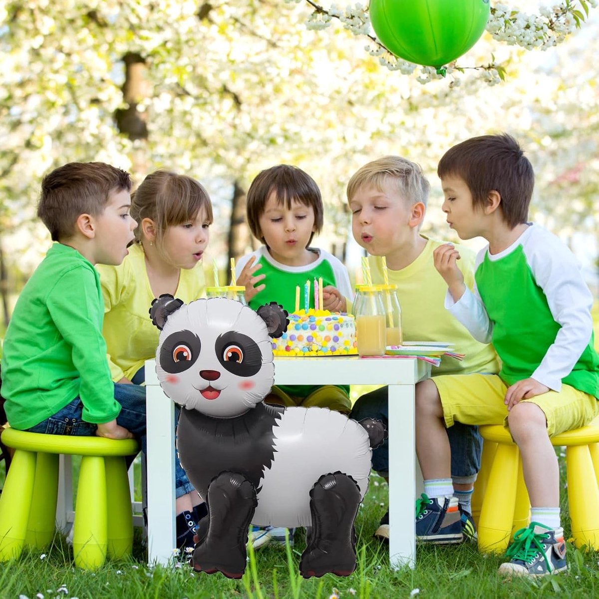 Grote Panda Folieballon voor Verjaardagsfeest, Dierenballonnen, Decoratie voor Kinderen en Feestjes