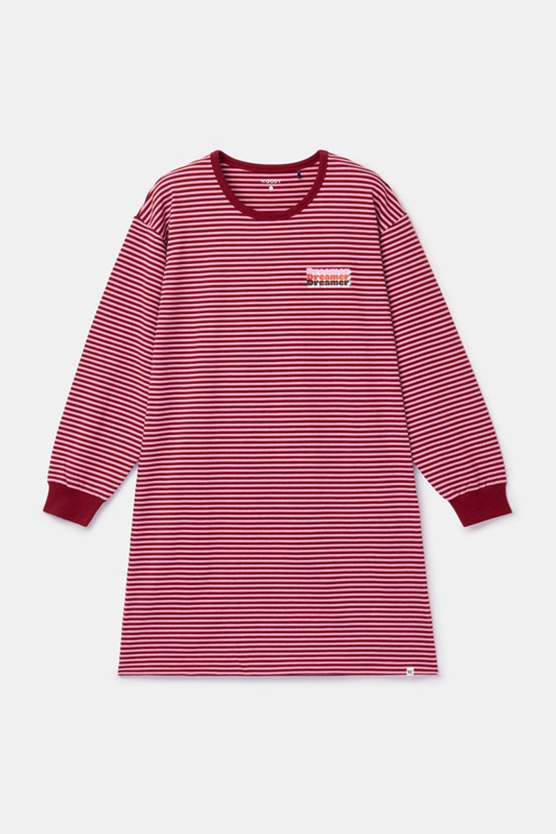 Woody Slaapkleedje roze streep - maat S