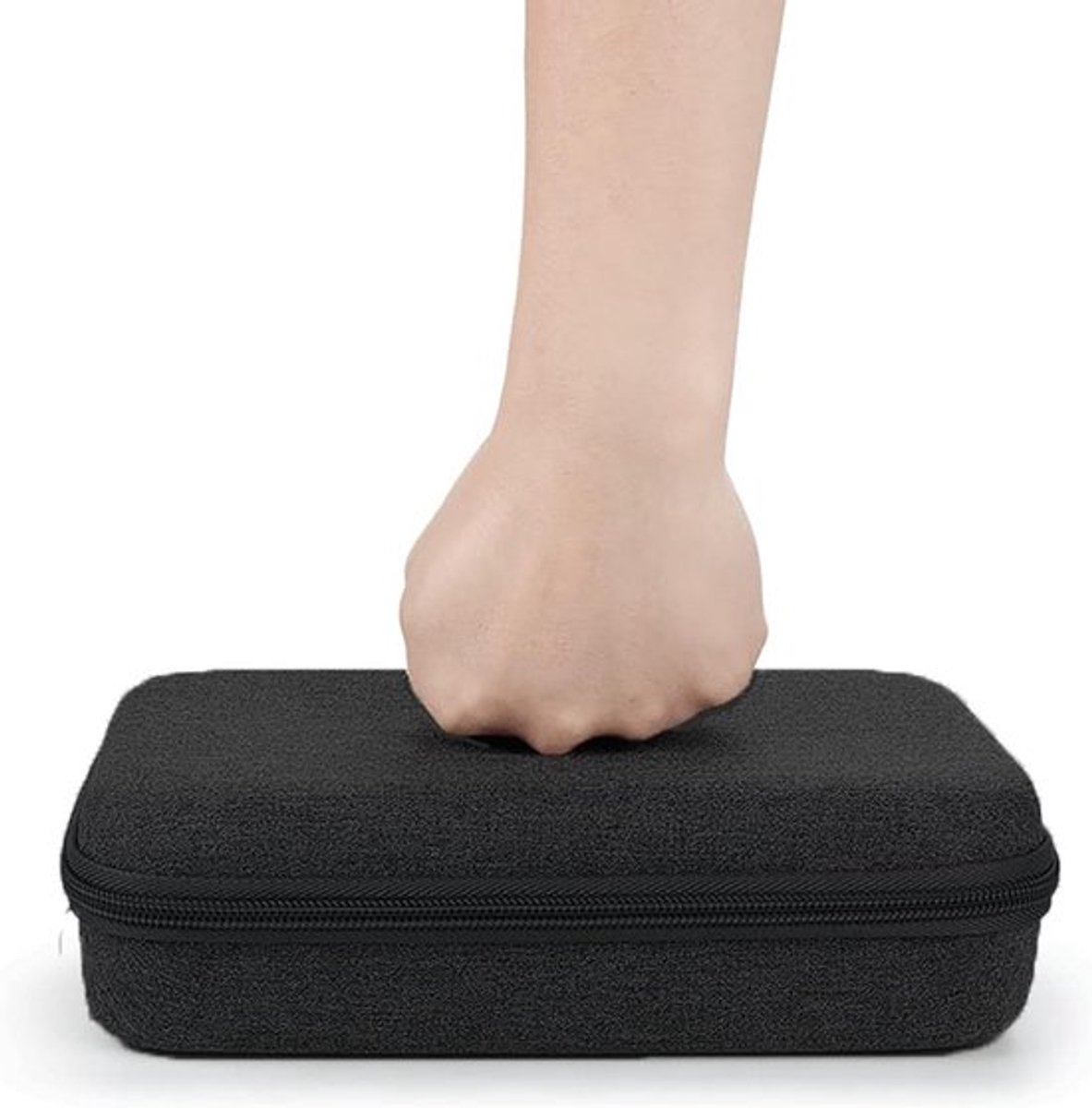 Grote Elektronische Tas voor Kabels en Accessoires, Organizer voor Mobiele Opladers en USB Powerbank, Drie Lagen (Zwart)