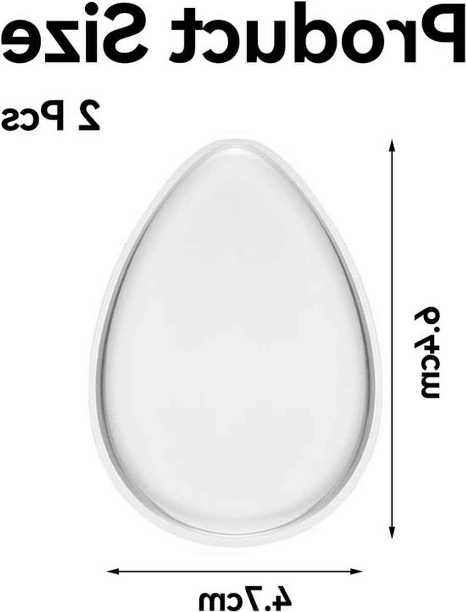 Wasbare Traanvormige Siliconen Make-up Lepel - 2 Stuks voor Cosmetica, Vloeibare Foundation en Correctie Applicator