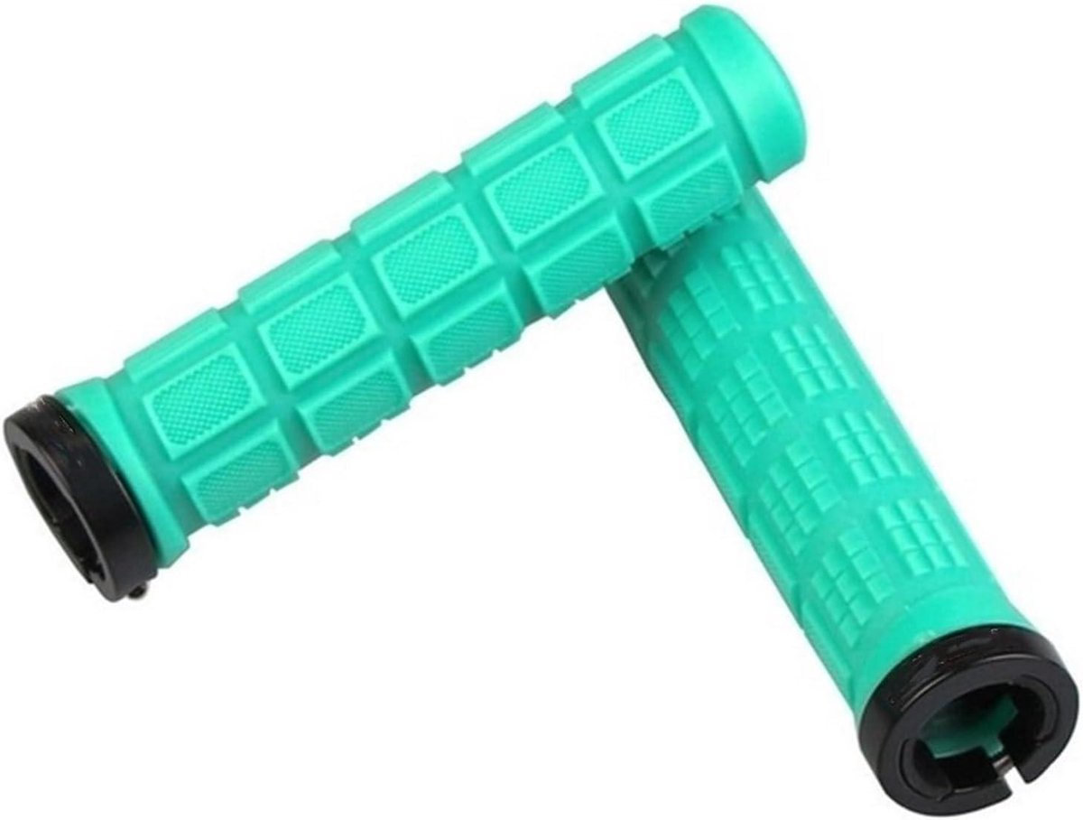 Fiets Handvatten - Stuur Handvatten MTB - Comfortabel Fietsen - Antislip Rubber - 1 Paar - Lichtblauw