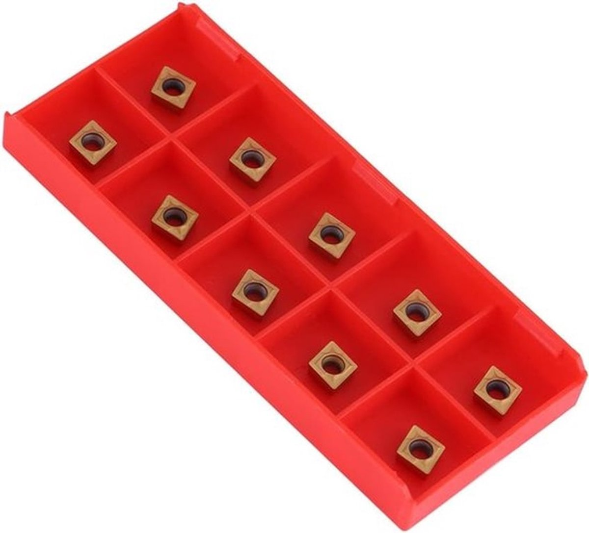 CNC carbide insert snijbladenset met 10 stuks snijbladen voor draaibanken en freesmachines, geschikt voor staalbewerking en precisiewerk