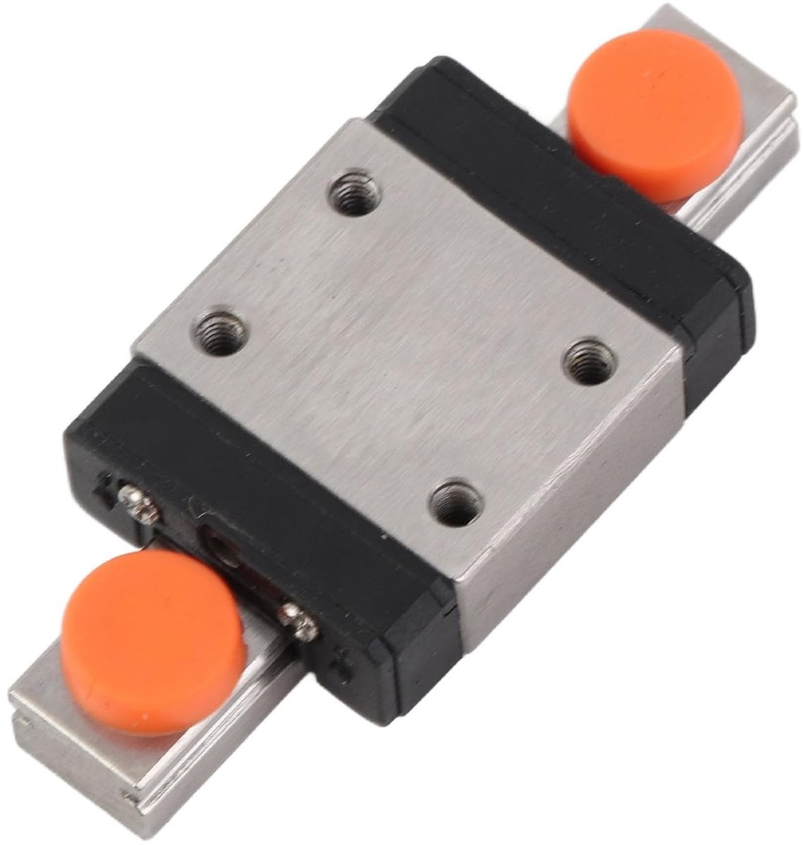 Mini lineaire geleiding 7mm breed - 40mm lengte - staal met sliderblok - precisiegids voor CNC - ShopVlot