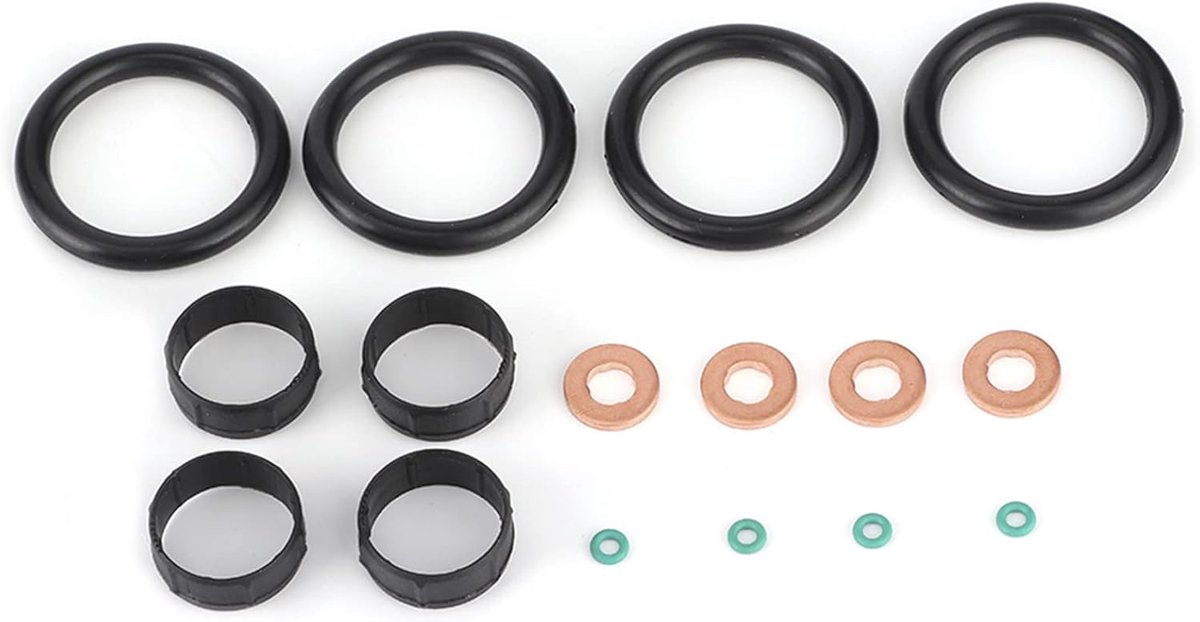 SnelShoppen - Injector Seal Kit, Brandstof Injector Ring O-Ring Set voor Citroen Nemo Xsara C1 C2, Hoogwaardige Rubber, 5 Stuks