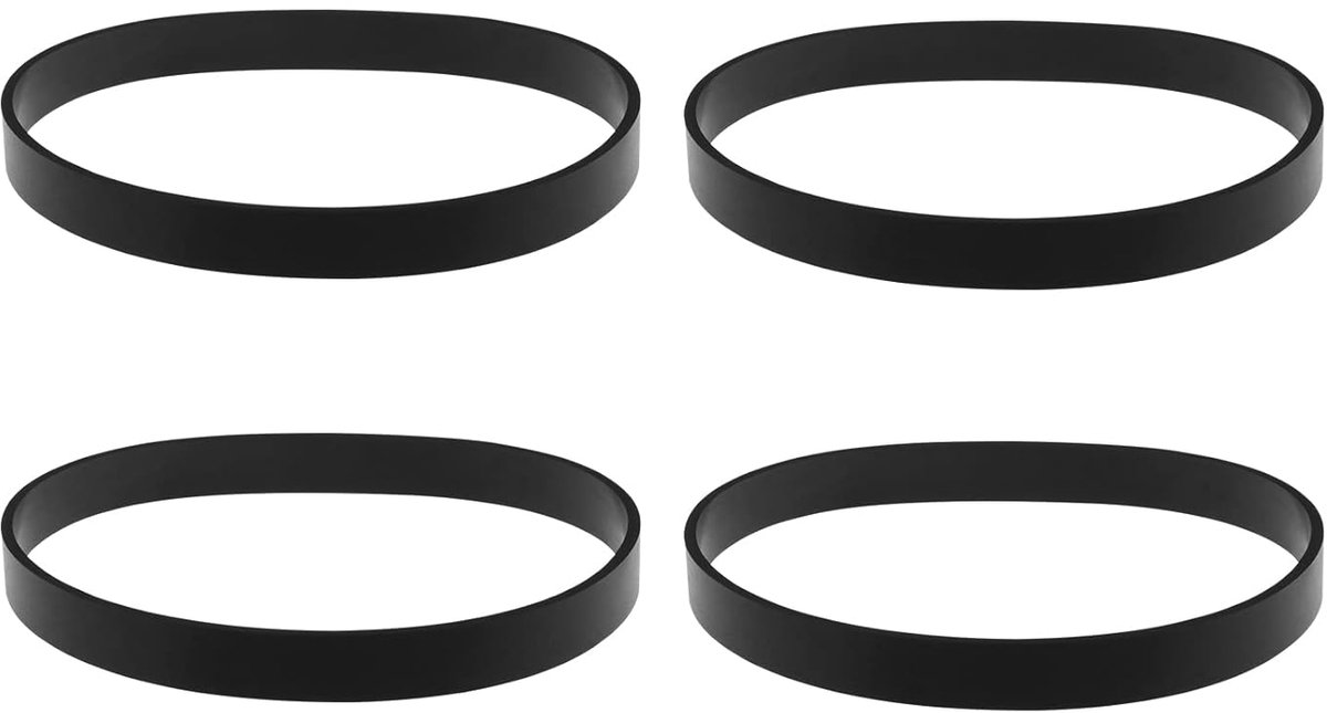 SnelShoppen - 4 Stuks Vervangende Rubberriemen voor Stofzuiger, Compatibel met Verschillende Modellen, Duurzaam en Betrouwbaar, Voor Huishoudelijk Geb