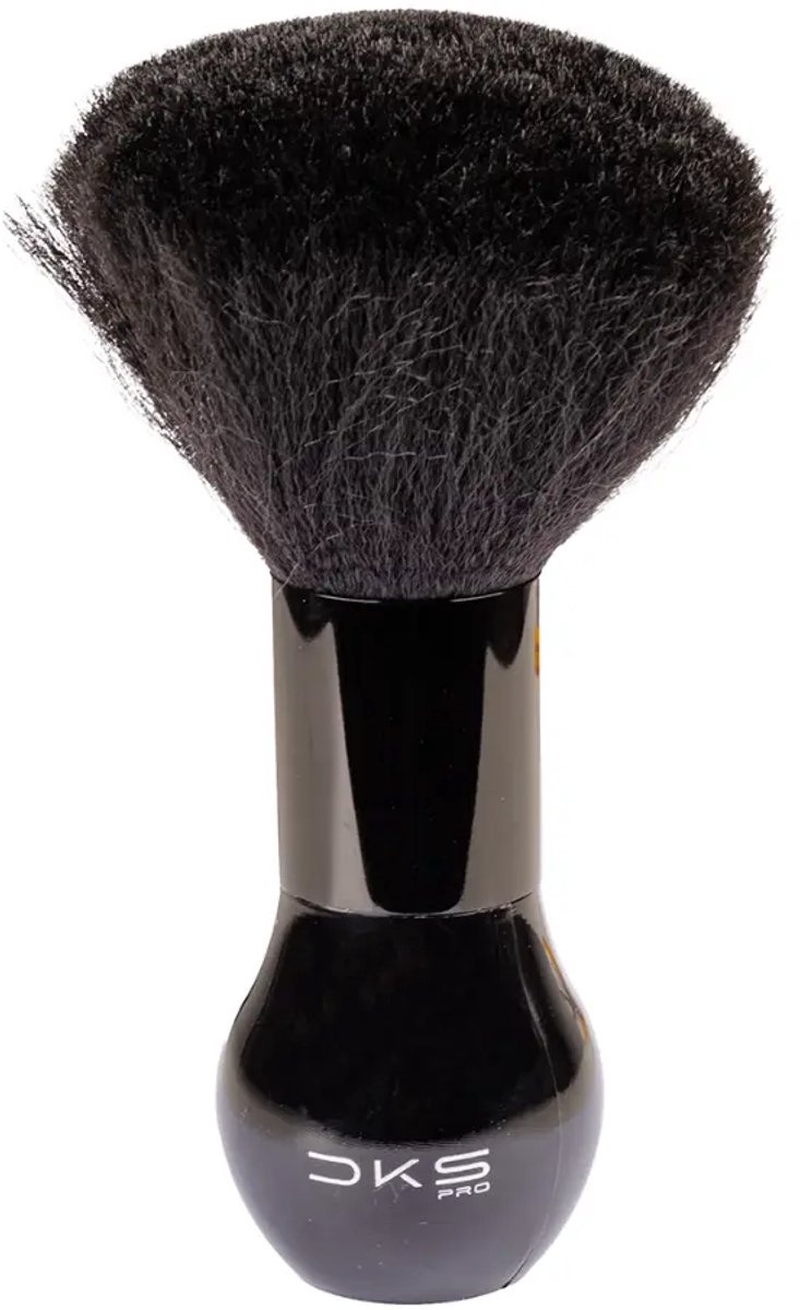 DKS Pro Nekkwast Deluxe Zwart 18,5cm – Barber Nekborstel voor Losse Haren